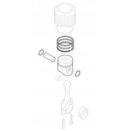 Hatz 1d81 piston complete 0 50 01314642