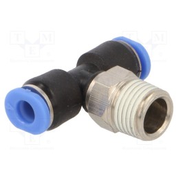 1 pcs x PNEUMAT-PDR-184 - Push-in fitting, T-tap splitter, -0.95÷10bar, Thread: R 1/8'