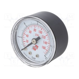 1 pcs x PNEUMAT-M40A.PL012G18 - Manometer, 0÷12bar, non-aggressive liquids,inert gases, 40mm