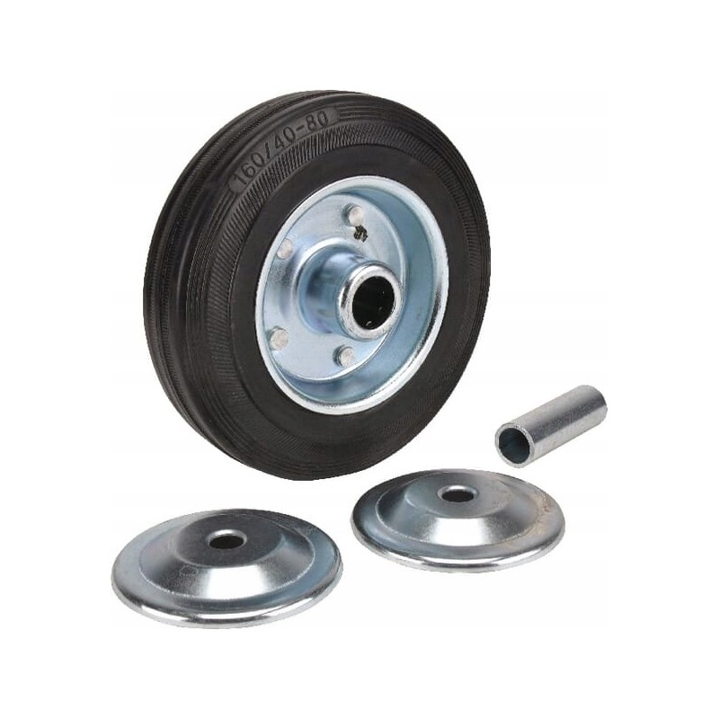 Metal-rubber wheel with sleeve 160mm 81160gp gopar