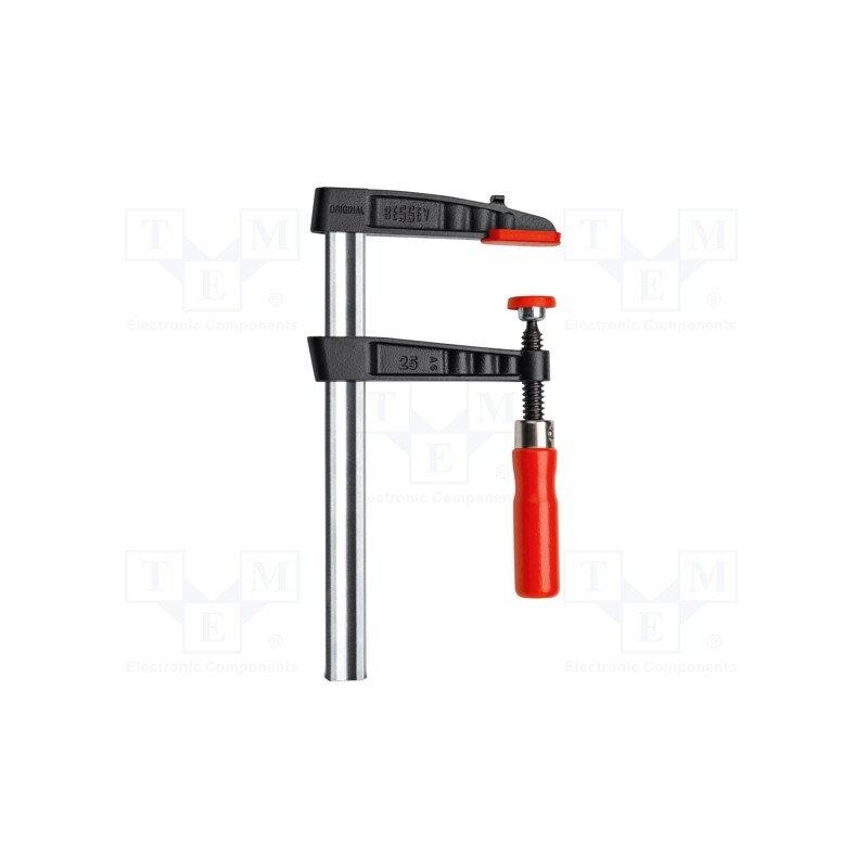 1 pcs x BESSEY - TG16 - Parallel clamp, cast iron, with handle, Grip capac: max.160mm