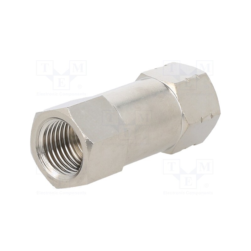 1 pcs x PNEUMAT-1520145 - Check valve, Working press: 2÷8bar, nickel plated brass