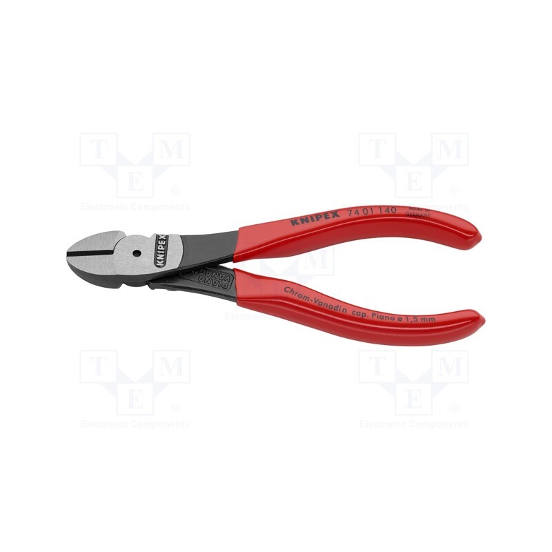 1 pcs x KNIPEX - 74 01 140 - Pliers, side,cutting, high leverage, 140mm