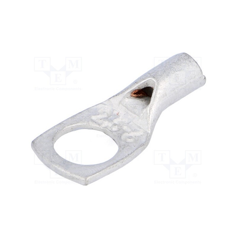 2 pcs x OUNEVA - VA01-0031 PK2,56 - Tip: ring tube, M6, 2.5mm2, crimped, for cable, tinned, L: 21mm