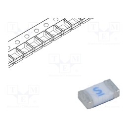 1 pcs x LITTELFUSE - 0469004.WR - Fuse: fuse, time-lag, 4A, 32V, 32VDC, SMD, ceramic, 3.18x1.52x0.58mm