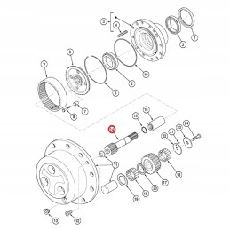 Rear axle shaft case 580sle 292896a1 oem