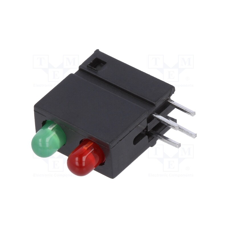 1 pcs x SIGNAL-CONSTRUCT - DVDD220 - LED, in housing, green/red, 3mm, No.of diodes: 2, 20mA, 40°, 2÷2.2V
