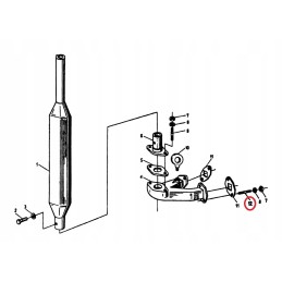 Ursus C330 exhaust manifold mounting pin