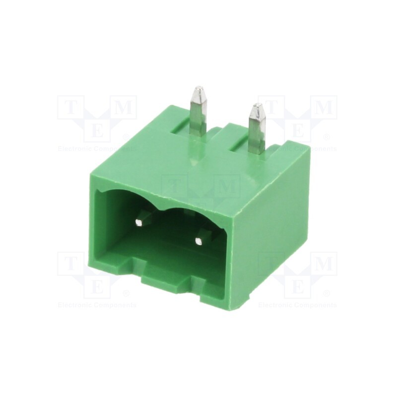 2 pcs x AMPHENOL ANYTEK - OQ0271510000G - Pluggable terminal block, 5mm, ways: 2, angled 90°, socket, male