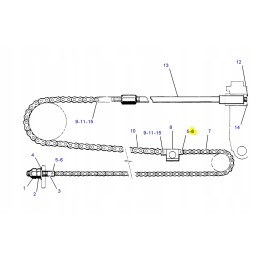 Cat telehandler boom chain pin