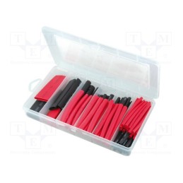 1 pcs x FIX&FASTEN - FIX-SHT-SET2 - Set of heat shrink sleeves, glued, 3: 1, 76mm, polyolefine, 80pcs.