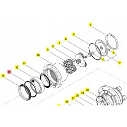 Yanmar hydromotor driving clock vio20 sv20 sv26