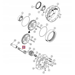 Rear axle shaft case 580sle 196091a1 oem