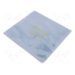 1 set x ANTISTAT - 010-0028 - Protection bag, ESD, L: 254mm, W: 254mm, Thk: 75um, 100pcs, &lt,100GΩ