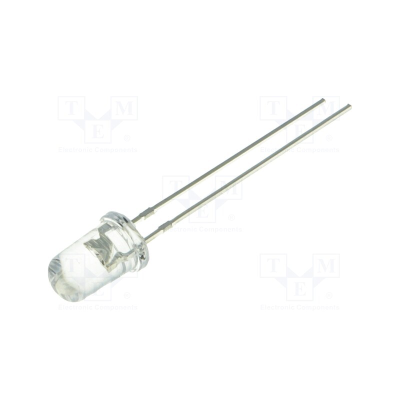 1 pcs x OPTOSUPPLY - OSG3DA5C31A - LED, 5mm, green, 12000÷14000mcd, 30°, Front: convex, 2.9÷3.6V