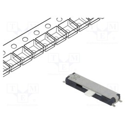 1 pcs x Nidec Copal Electronics - CUS-14TB - Switch: slide, Pos: 4, SP4T, 0.3A/4VDC, ON-ON-ON-ON, SMT, -20÷70°C