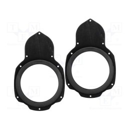 1 set x BASSER - DMVW04 - Spacer ring, MDF, 165mm, VW, impregnated, 2pcs.