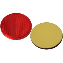 Red reflector, self-adhesive, universal, 60mm