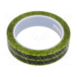 1 rol x DESCO EUROPE - 242276 - Packing tapes, ESD, L: 65.8m, W: 24mm, Thk: 0.06mm, 10÷100GΩ