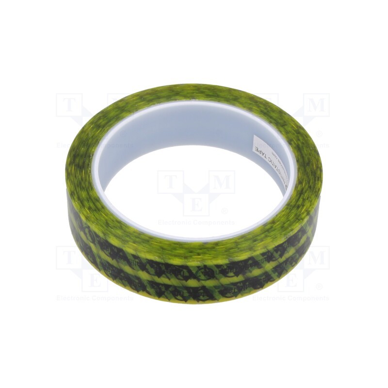 1 rol x DESCO EUROPE - 242276 - Packing tapes, ESD, L: 65.8m, W: 24mm, Thk: 0.06mm, 10÷100GΩ