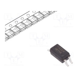 2 pcs x BROADCOM (AVAGO) - ACPL-214-50AE - Optocoupler, SMD, Ch: 1, OUT: transistor, Uinsul: 3kV, Uce: 80V, SO4