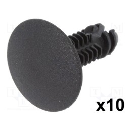 1 pcg x ROMIX - 10147 - Trim clip, 10pcs, Alfa Romeo,Citroën,Fiat,Lancia,Peugeot, black