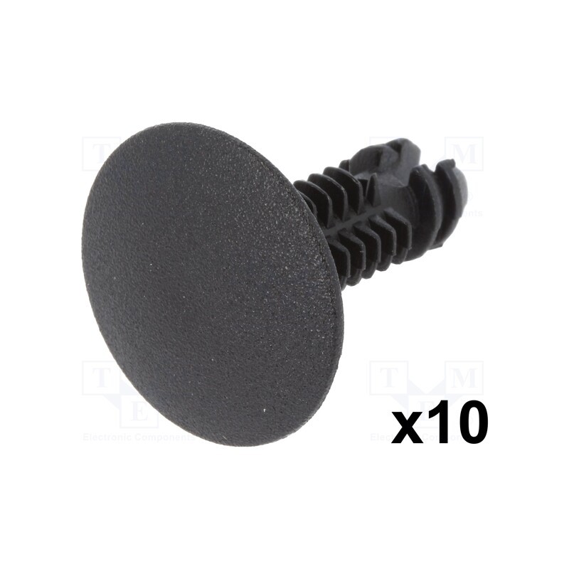 1 pcg x ROMIX - 10147 - Trim clip, 10pcs, Alfa Romeo,Citroën,Fiat,Lancia,Peugeot, black