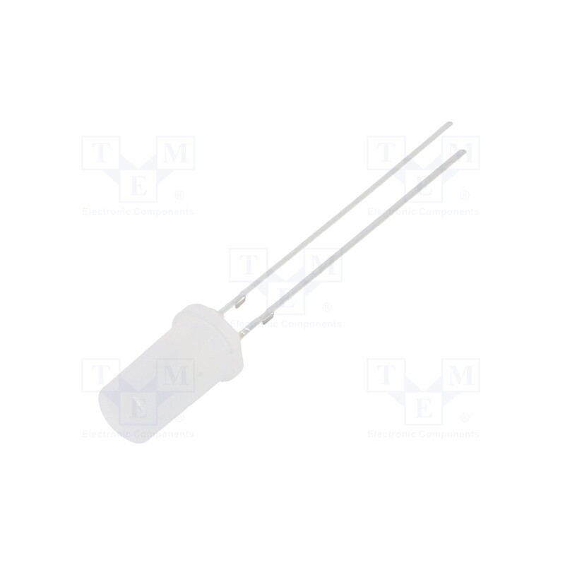 1 pcs x OPTOSUPPLY - OSWWD25TK2A - LED, 5mm, white cold, 750÷900mcd, 180°, Front: flat, 2.7÷3.4V
