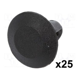 1 pcg x ROMIX - 10093 - Gasket clip, 25pcs, Alfa Romeo,Fiat,Lancia, OEM: 7677865, black