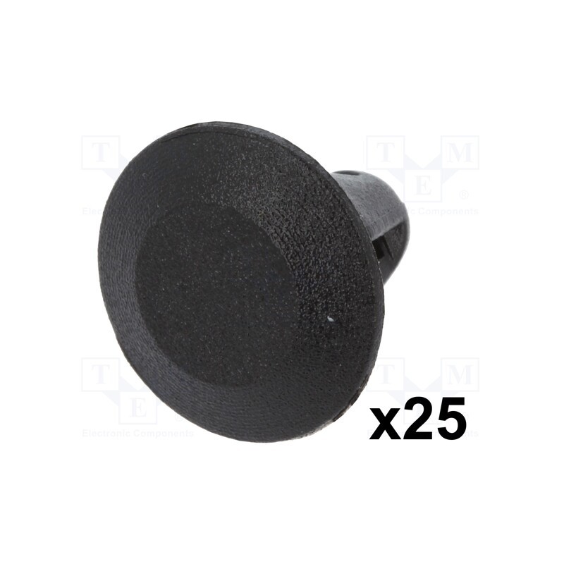 1 pcg x ROMIX - 10093 - Gasket clip, 25pcs, Alfa Romeo,Fiat,Lancia, OEM: 7677865, black