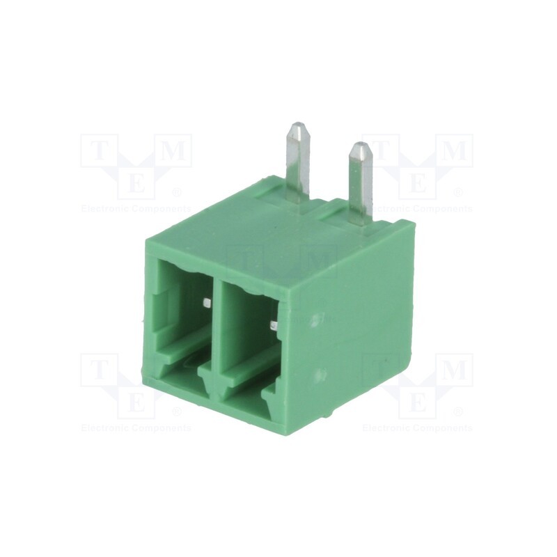 2 pcs x DEGSON ELECTRONICS - 15EDGRC-3.5-02P-14 - Pluggable terminal block, 3.5mm, ways: 2, angled 90°, socket, male