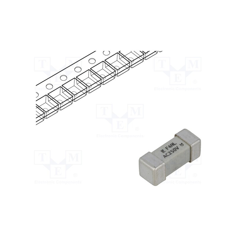 1 pcs x LITTELFUSE - 0464004.DR - Fuse: fuse, quick blow, 4A, 250VAC, 250V, SMD, ceramic, 12.1x4.5mm