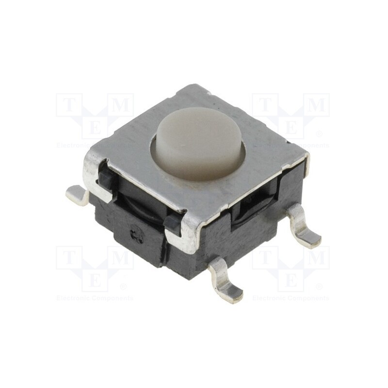 2 pcs x OMRON OCB - B3S-1000P - Microswitch TACT, SPST-NO, Pos: 2, 0.05A/24VDC, SMT, none, 1.57N