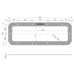Seal for bottom cover of zetor reduction gear 60112805