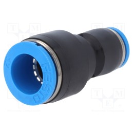 1 pcs x FESTO-130608 - Push-in fitting, straight,reductive, -0.95÷6bar, QS, Øout: 8mm