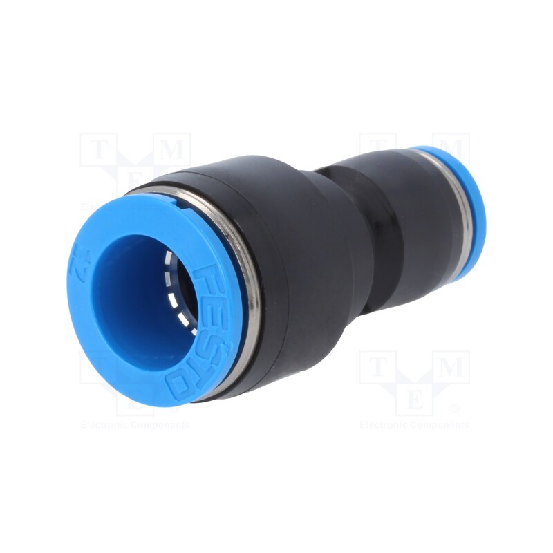 1 pcs x FESTO-130608 - Push-in fitting, straight,reductive, -0.95÷6bar, QS, Øout: 8mm