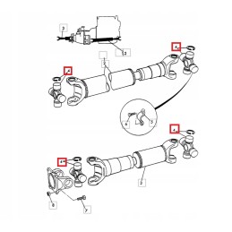 Cross shaft jcb 3cx 4cx 35x126 998 10361