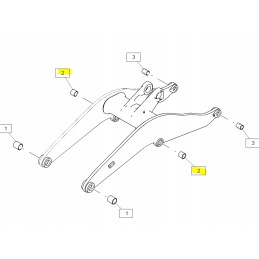 Lift cat loader actuator bushing