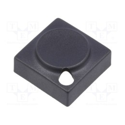 2 pcs x Marquardt - 829.000.011 - Button, rectangular, black, polyamide, 15.5x15.5mm