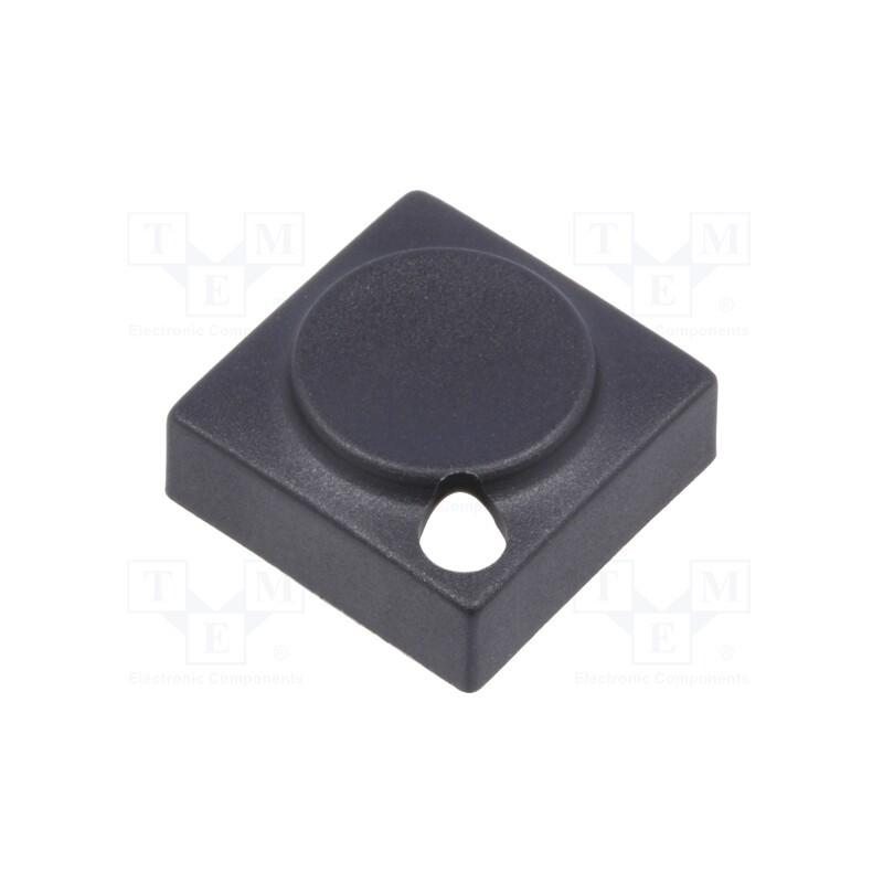 2 pcs x Marquardt - 829.000.011 - Button, rectangular, black, polyamide, 15.5x15.5mm