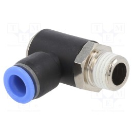 1 pcs x PNEUMAT-163.014-8 - Push-in fitting, angled 90°, -0.95÷15bar, Thread: R 1/4', 0÷60°C