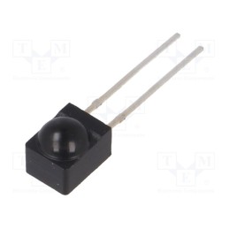1 pcs x VISHAY - BPV22F-AS12 - PIN photodiode, THT, 950nm, 870÷1050nm, 120°, convex, black