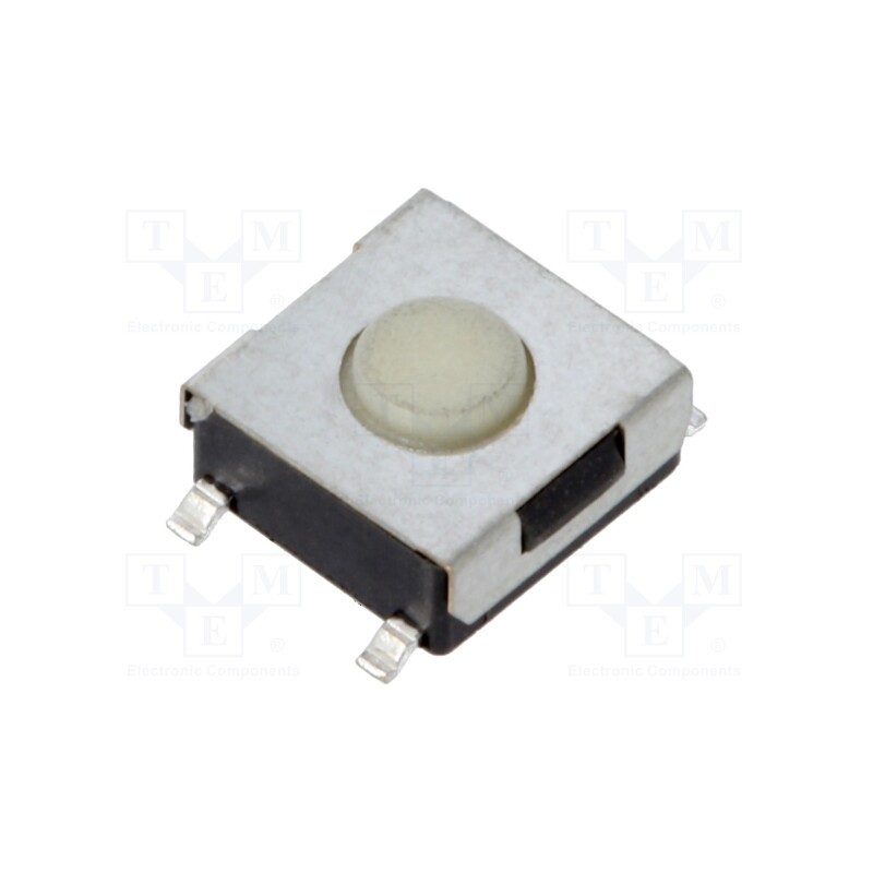 5 pcs x E-SWITCH - TL3303F160QG - Microswitch TACT, SPST-NO, Pos: 2, 0.05A/12VDC, SMT, 1.57N, 3.1mm