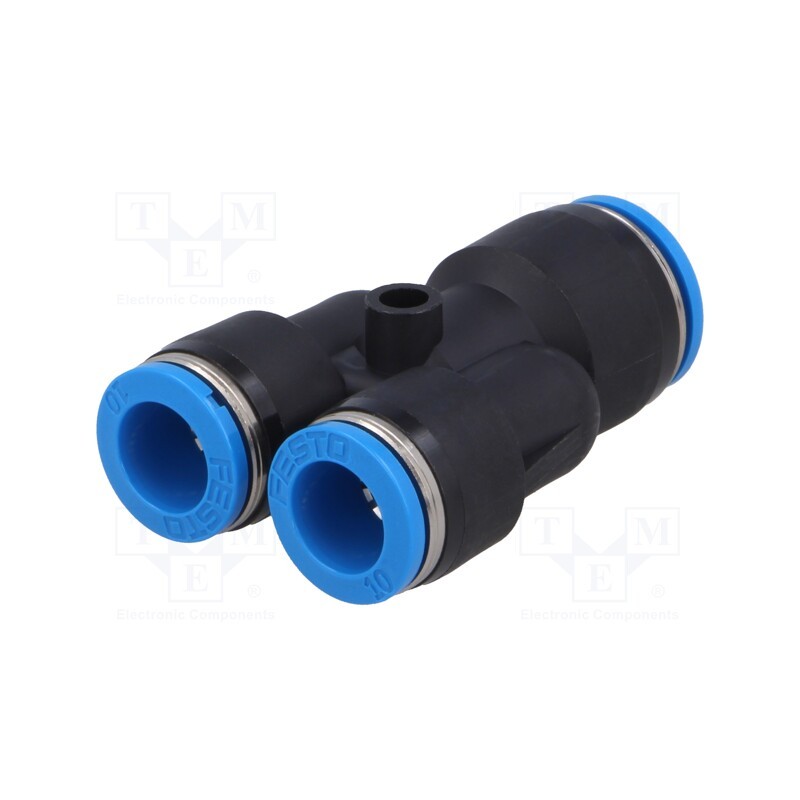 1 pcs x FESTO-153156 - Tee fitting, reductive,plug-in, -0.95÷6bar, polymer, Øout: 10mm