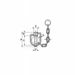 Stabilizer pin 19x90 mm plug