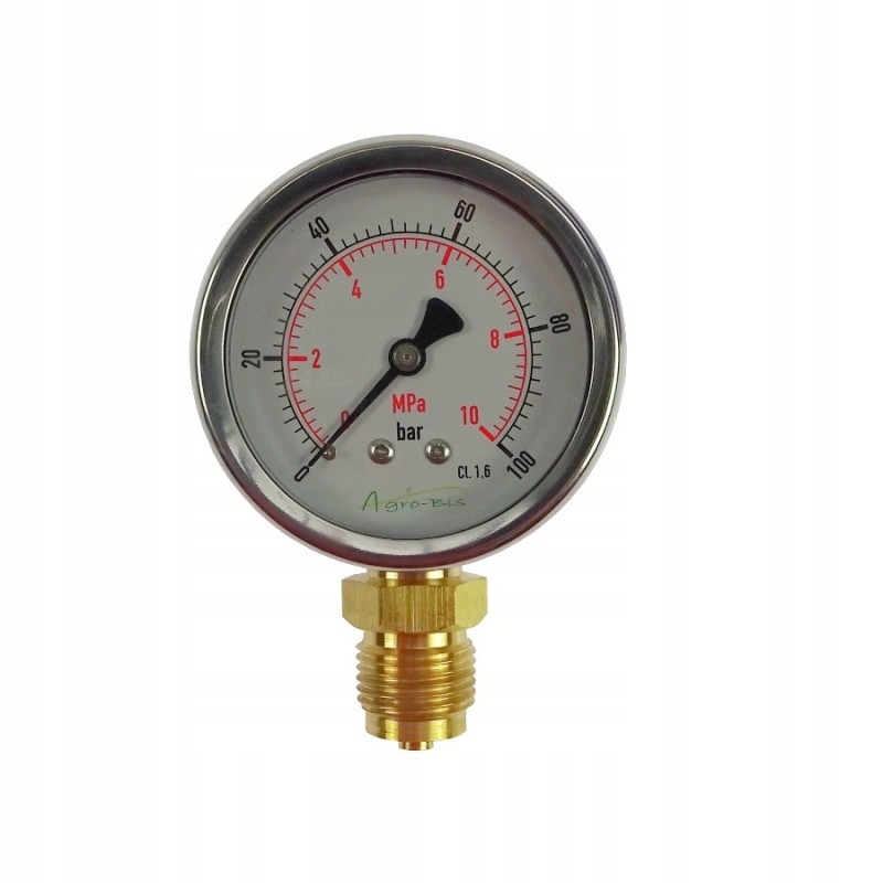 Pressure gauge 1 2 63mm 0 100 bar