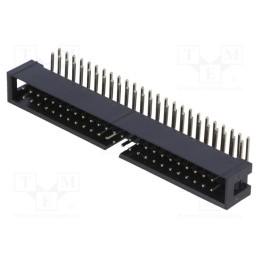 2 pcs x CONNFLY - DS1013-50RSIB-B-0 - Socket, IDC, male, PIN: 50, angled 90°, THT, gold-plated, 2.54mm