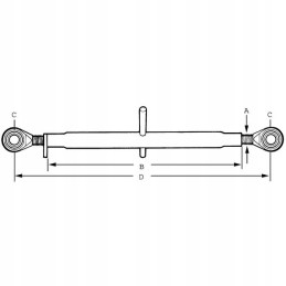 Top connector 295 375mm central