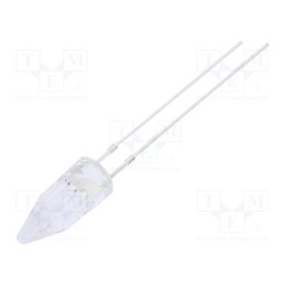 1 pcs x OPTOSUPPLY - OSY5PA58A1B-12V - LED, 5mm, yellow, 500÷750mcd, 100°, Front: Rocket, 12V, No.of term: 2