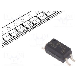 1 pcs x TOSHIBA - TLP293(E(T - Optocoupler, SMD, Ch: 1, OUT: transistor, Uinsul: 3.75kV, Uce: 80V